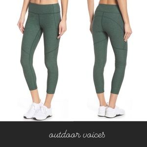 Outdoor Voices Warm-up Leggings Hunter Green XS